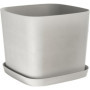 Pot de Fleurs Carré Pierre Blanche - GARDEN ID - 36L