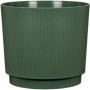 Cache-pot rond élégant en vert foncé - GARDEN ID