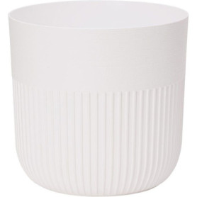 Pot de Fleurs Rond Luca Grande - Blanc Ø30 cm