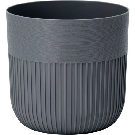 Pot de fleurs rond Luca Grande - Anthracite - Ø 30 cm