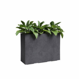 Jardinière Haute Sydney en Plastique Anthracite - 80 cm - 50 L