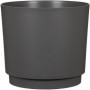 Pot de fleurs rond noir 13L - DEROMA