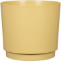 Pot de Fleurs Rond Jaune 13L - Design Élégant DEROMA