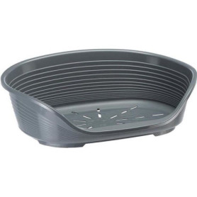 Panier Siesta Deluxe pour Chiens et Chats - Confort Optimal en Gris Foncé