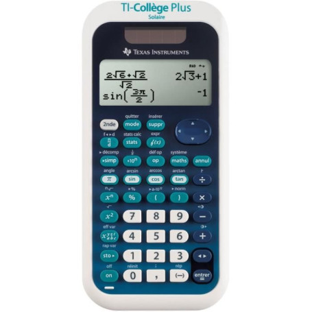 Calculatrice Solaire TI-College Plus de Texas Instruments