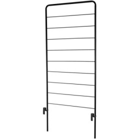 Porte-plantes Cosmo en métal gris - 78 x H 163 cm