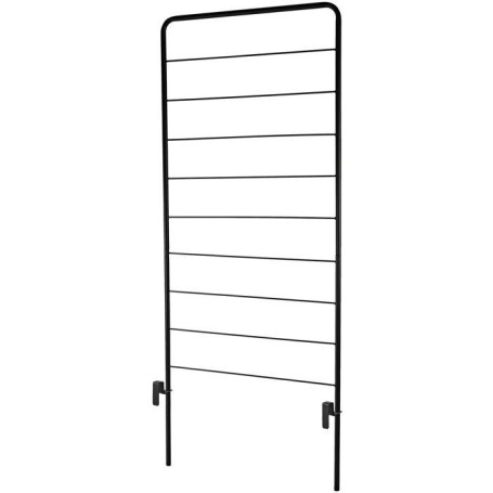 Porte-plantes Cosmo en métal gris - 78 x H 163 cm