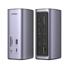 Station d'accueil USB-C Pro UGREEN - Connectivité complète en gris