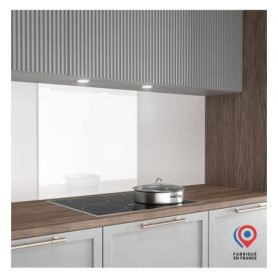 Crédence en Verre Laqué Blanc AURYS 900x450 mm