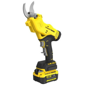 Sécateur Électrique Sans Fil Stanley Fatmax 18V avec Batterie 4Ah et Chargeur