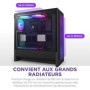 Boîtier PC NZXT H5 Flow RGB - Moyen Tour Compact avec Ventilateurs Inclus - Noir