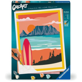 Kit de Peinture CreArt 30x40 cm - Sunset at the Beach