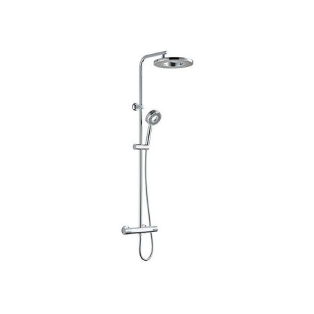 Colonne de douche design avec mitigeur thermostatique - Edouard Rousseau Hoop - Chrome