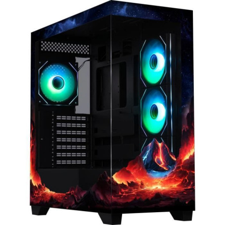 Boîtier PC BITFENIX CETO Premium Volcano - Moyen Tour Noir avec A-RGB