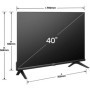 Téléviseur LED Hisense 40A4Q - Full HD 40 pouces avec WiFi