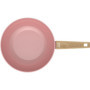 Wok Arthur Martin Ø28 cm en céramique rose - Compatible tous feux