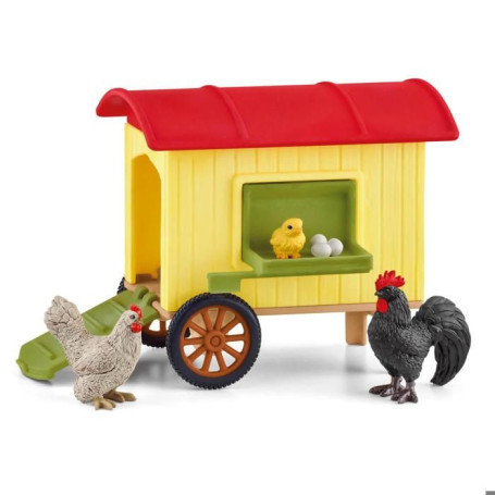 Figurine Poulailler Mobile Schleich - Monde de la Ferme