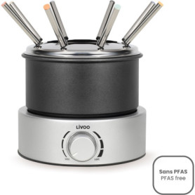 Appareil à Fondue Électrique Livoo - 800W, 8 Personnes