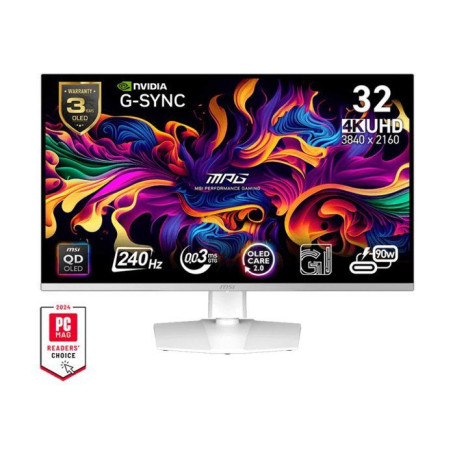Écran PC Gamer MSI 32" UHD 240Hz QD-OLED Ajustable