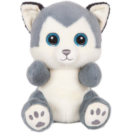 Peluche Chien Husky SKANDY Cutydoos - 23 cm Douceur et Réconfort