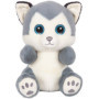 Peluche Chien Husky SKANDY Cutydoos - 23 cm Douceur et Réconfort