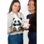 Peluche Panda PING Cutydoos Gris Ardoise - 23 cm