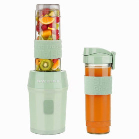 Mini-blender SWEISS MOOV7 300 W avec 2 gourdes vertes