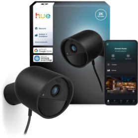 Caméra de Surveillance Connectée Philips Hue - Extérieure Filaire 2K avec Vision Nocturne