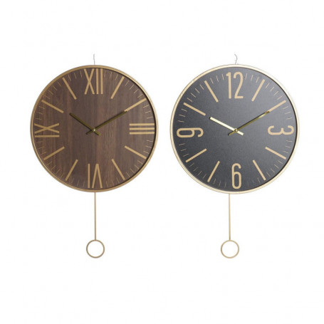 Horloge Murale DKD Home Decor Noir MDF Fer (40 x 4 x 40 cm) 88,99 €