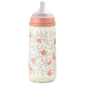 Biberon Suavinex Birdies 360 ml avec Tétine SX Pro - Rose
