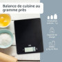 Balance de Cuisine Numérique ADE LEONIE - Ultra Plate et Précise - Noir