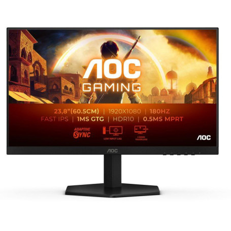 Écran PC Gamer AOC 23,8'' FHD 180Hz Fast IPS