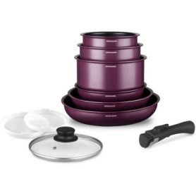 Batterie de Cuisine 10 Pièces Arthur Martin - Aluminium Anti-Adhésif