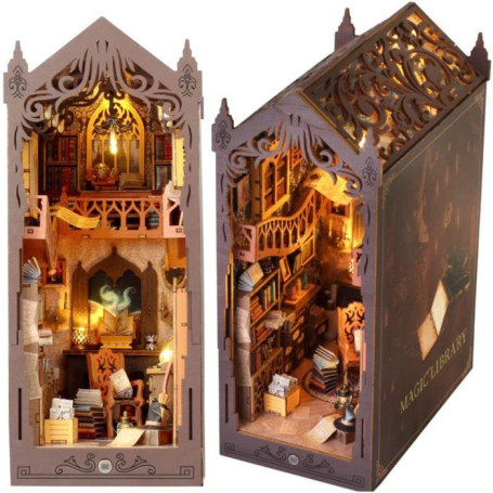 Book Nook - Kit DIY Maquette 3D Serre Livre Librairie Magique