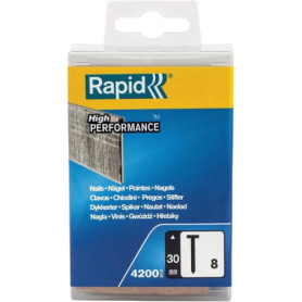 Pointes n°8 Rapid Agraf 30mm pour Menuiserie - 4200 unités