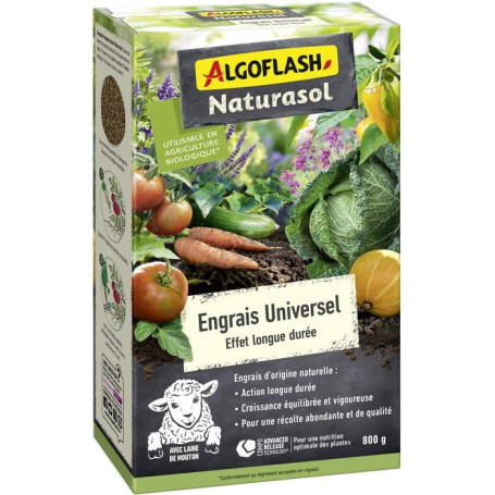 Engrais Universel Longue Durée 800 g - ALGOFLASH NATURASOL