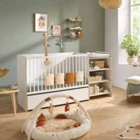 Lit bébé combiné évolutif 120x60cm - Babyprice First en bois