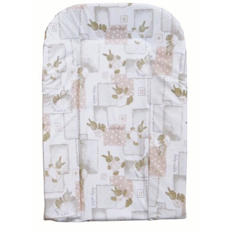 Matelas à Langer BAMBISOL en Mousse avec Imprimé Lapin Beige
