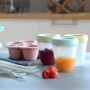 Multiportions en Silicone Premium BEABA - 6x90 ml Rose