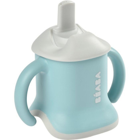 Tasse Evoluclip 3-en-1 BEABA - Apprentissage Bleu