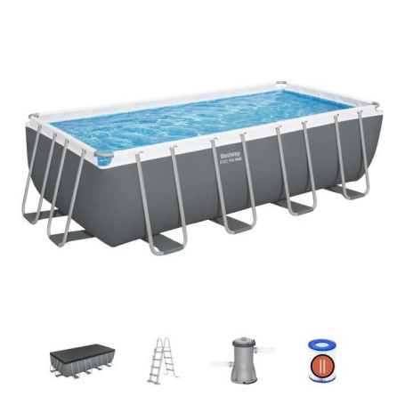 Kit Piscine Hors Sol Tubulaire BESTWAY Steel Pro Max 488x244 cm