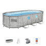 Kit Piscine Hors Sol Tubulaire BESTWAY Steel Pro Max - Ovale 549 x 274 x 122 cm