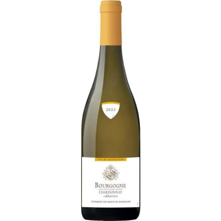 Bourgogne Chardonnay Réserve 2023 - Vin Blanc de Vignerons des Monts de Bourgogne