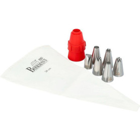 Poche à Douille BIRKMANN avec 6 Embouts et Adaptateur - Easy Baking