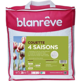 Couette 4 Saisons 200x200 cm BLANReVE - Confort Douillet et Élégant