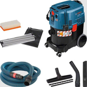 Aspirateur industriel polyvalent Bosch 1380W avec nettoyage automatique