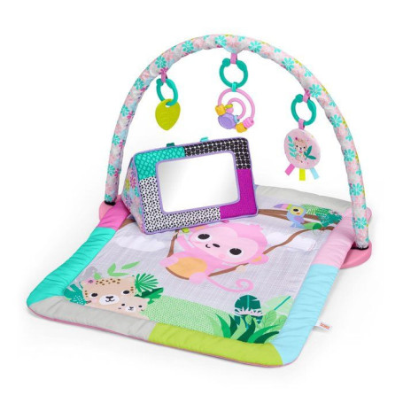 Tapis d'éveil pliable rose Treetop Bloom avec jouets pour bébé