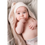 Drap de bain XXL Parent/Bébé CANDIDE - Écru 100x100 cm