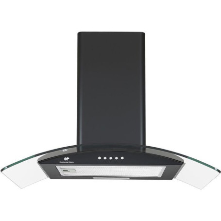 Hotte Décorative 60 cm Continental Edison - Noir et Verre