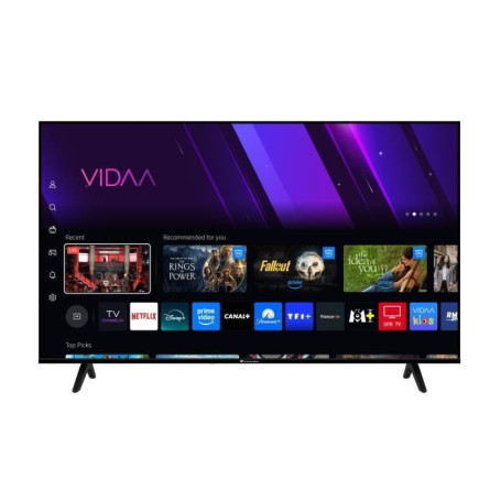 Téléviseur LED UHD 55" Continental Edison - Connectivité Optimale